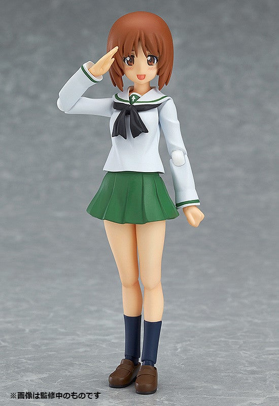 Max Factory figma 277 Girls und Panzer Miho Nishizumi: School Uniform Ver. Action Figure official product photo