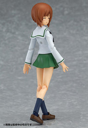 Max Factory figma 277 Girls und Panzer Miho Nishizumi: School Uniform Ver. Action Figure official product photo
