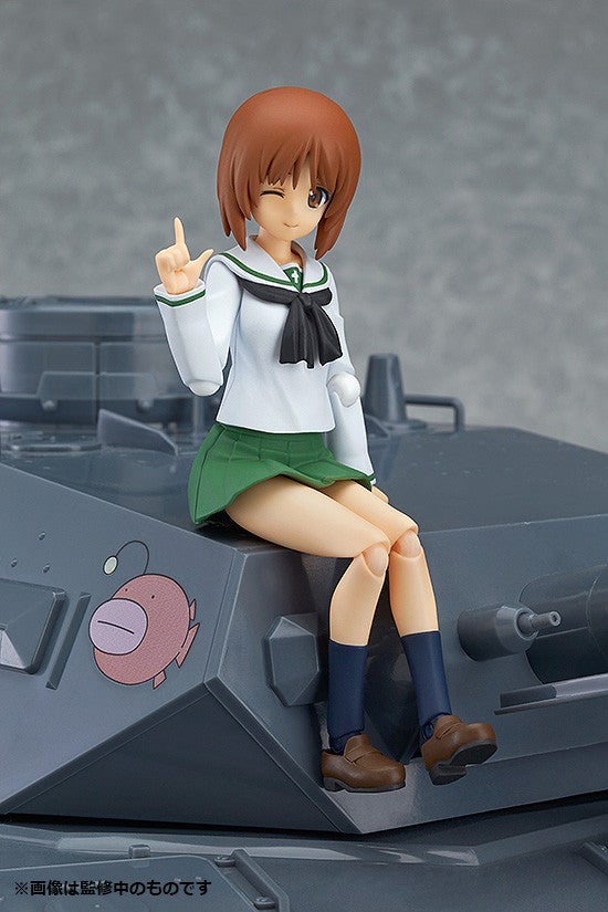 Max Factory figma 277 Girls und Panzer Miho Nishizumi: School Uniform Ver. Action Figure official product photo