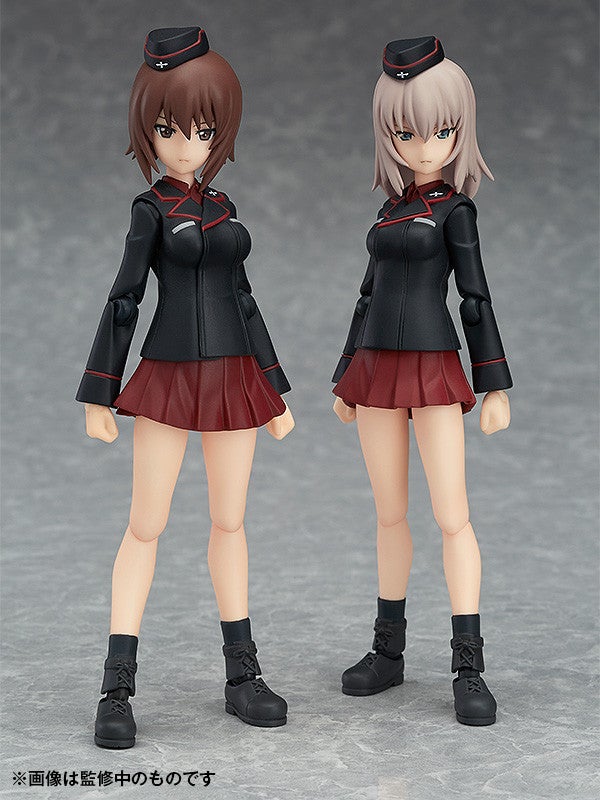 Max Factory figma 332 Girls und Panzer Maho Nishizumi & Erika Itsumi Set Action Figure official product photo