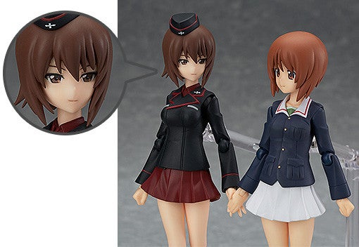 Max Factory figma 332 Girls und Panzer Maho Nishizumi & Erika Itsumi Set Action Figure official product photo