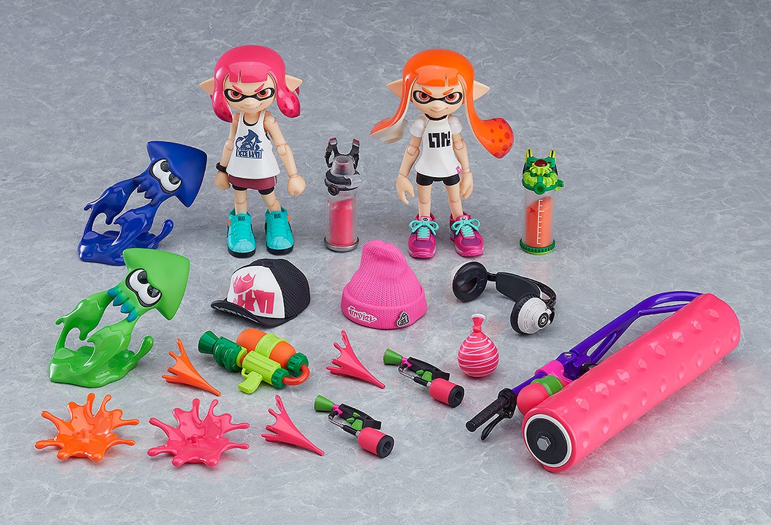 figma 400-DX Splatoon & Splatoon 2 Inkling Girl DX Edition Action Figure official product photo by Good Smile Company