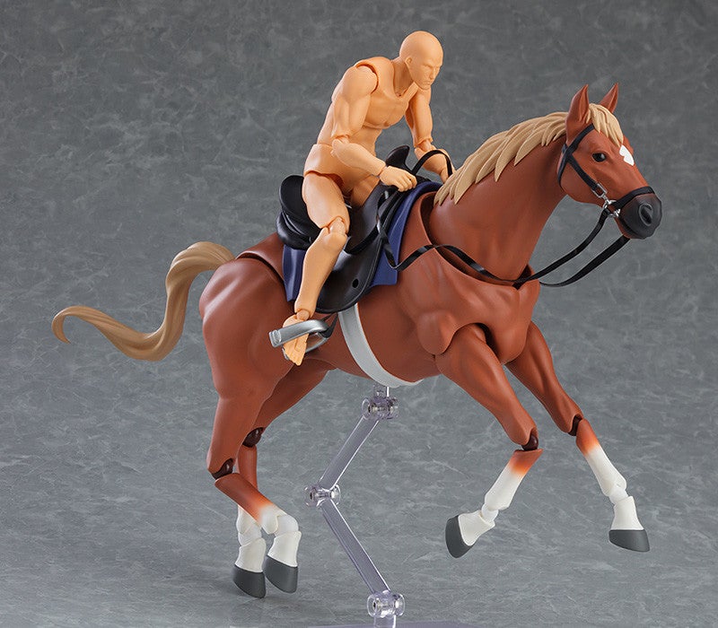 figma 490d Horse Ver. 2 (Light Chestnut) Action Figure official product photo by Max Factory