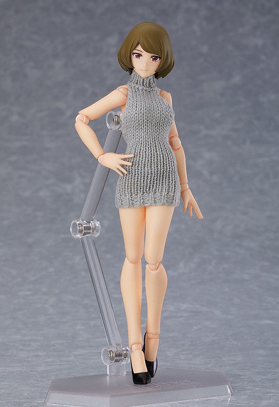 figma 505 Female Body (Chiaki) with Backless Sweater Outfit Action Figure official product photo by Max Factory