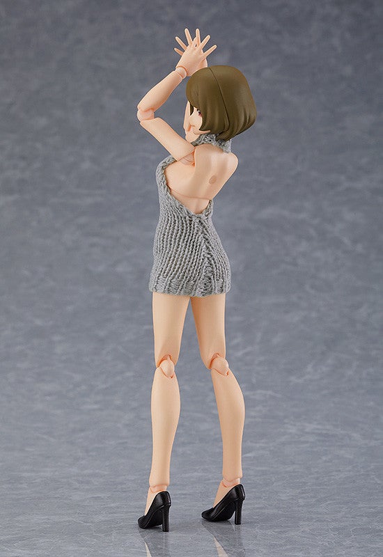 figma 505 Female Body (Chiaki) with Backless Sweater Outfit Action Figure official product photo by Max Factory