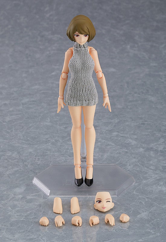 figma 505 Female Body (Chiaki) with Backless Sweater Outfit Action Figure official product photo by Max Factory