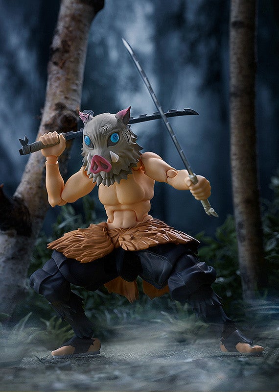 figma 533-DX Demon Slayer: Kimetsu no Yaiba Inosuke Hashibira DX Edition Action Figure official product photo by Max Factory