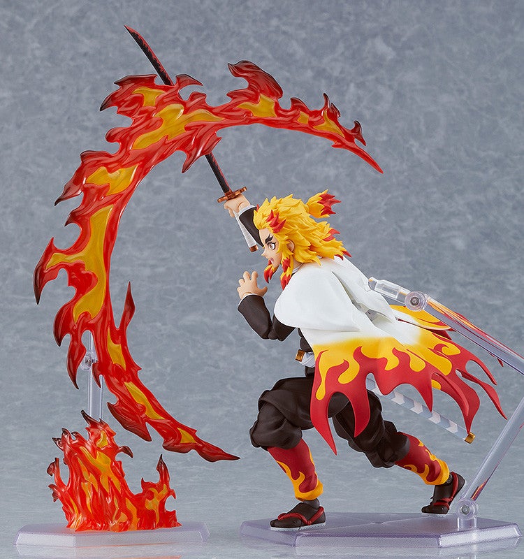 figma 553 Demon Slayer: Kimetsu no Yaiba Kyojuro Rengoku Action Figure official product photo by Max Factory