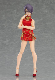 figma 569 Female Body (Mika) with Mini Skirt Chinese Dress Outfit Action Figure official product photo by Max Factory