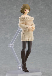 figma 574 Female Body (Chiaki) with Off-the-Shoulder Sweater Dress Action Figure official product photo by Max Factory