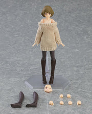 figma 574 Female Body (Chiaki) with Off-the-Shoulder Sweater Dress Action Figure official product photo by Max Factory