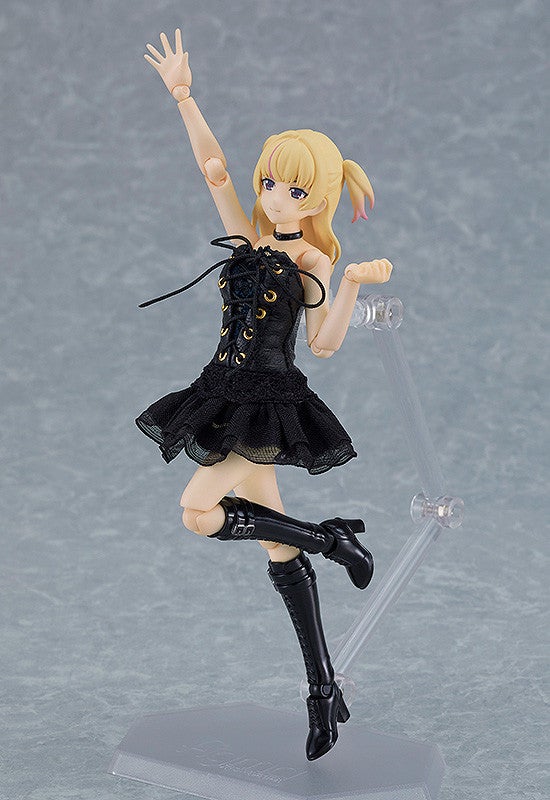 figma 581b Female Body (Yuuki) with Black Corset Dress Outfit Action Figure official product photo by Max Factory