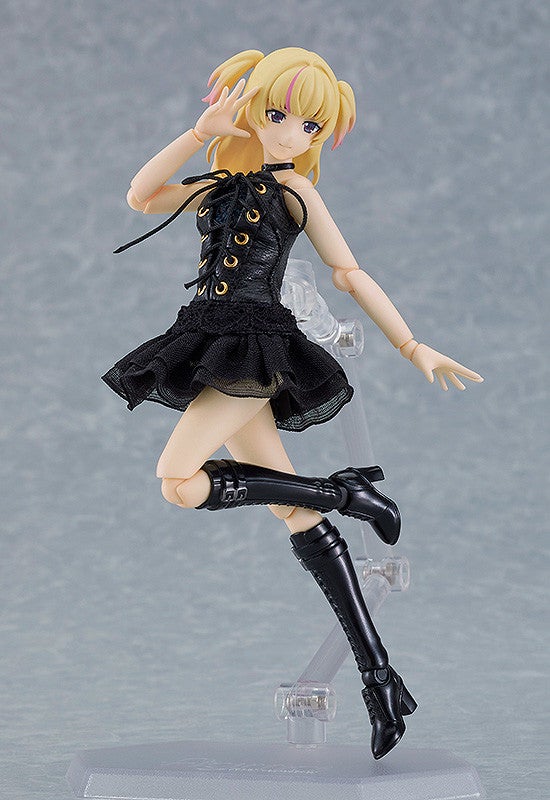 figma 581b Female Body (Yuuki) with Black Corset Dress Outfit Action Figure official product photo by Max Factory