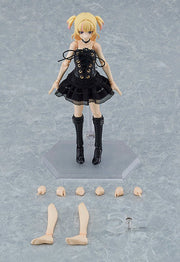 figma 581b Female Body (Yuuki) with Black Corset Dress Outfit Action Figure official product photo by Max Factory