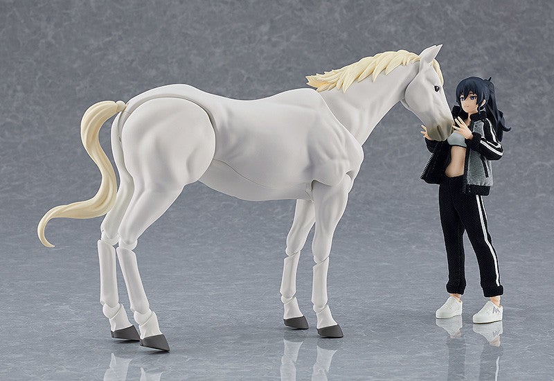 figma 597b Wild Horse (White) Action Figure official product photo by Max Factory