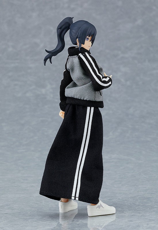 figma 601 Female Body (Makoto) with Tracksuit + Tracksuit Skirt Outfit Action Figure official product photo by Max Factory