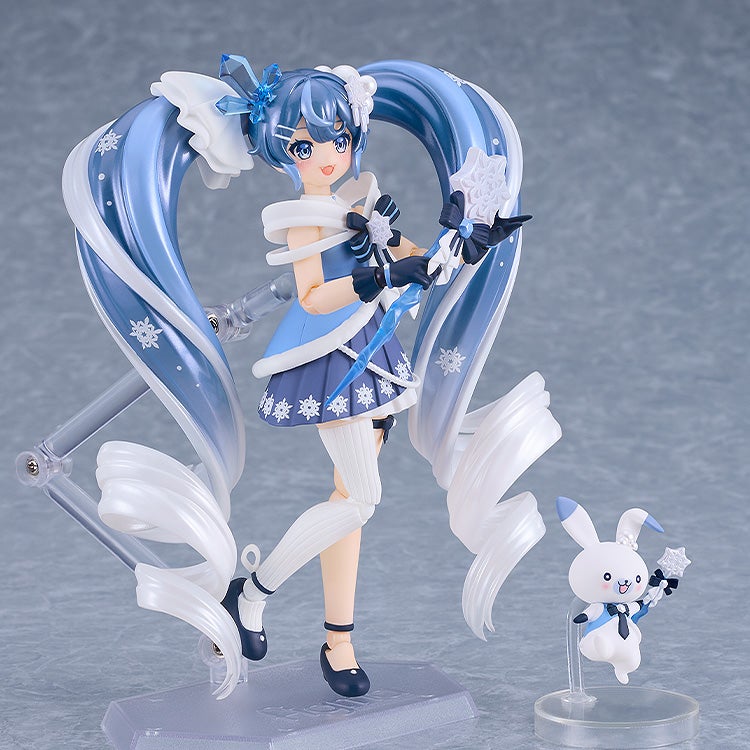 figma 669 Character Vocal Series 01: Hatsune Miku Snow Miku Crystal Snow Ver. Action Figure official product photo by Good Smile Company