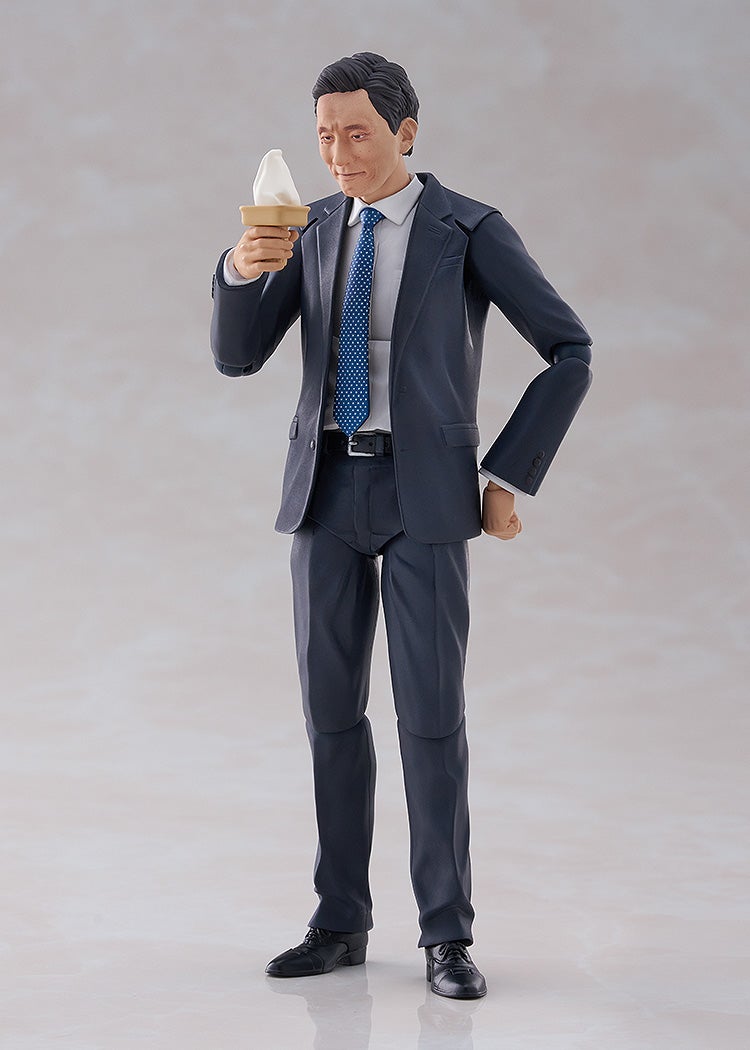 figma 675a Solitary Gourmet Goro Inogashira: Yutaka Matsushige Ver. Renewal Edition - Nostalgic Teishoku Restaurant Set Action Figure official product photo by Max Factory