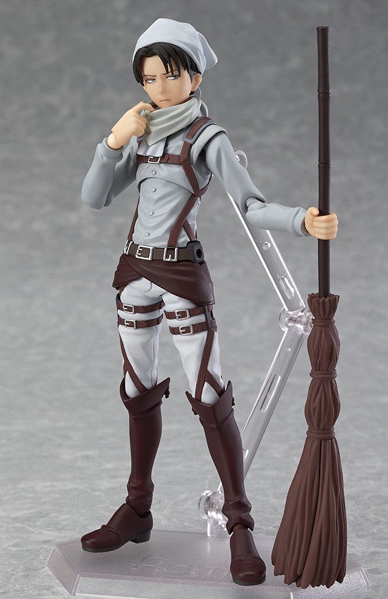 Max Factory figma EX-020 Attack on Titan Levi: Cleaning Ver. Action Figure official product photo