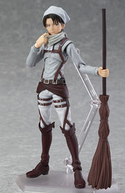 Max Factory figma EX-020 Attack on Titan Levi: Cleaning Ver. Action Figure official product photo