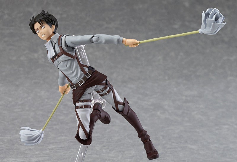 Max Factory figma EX-020 Attack on Titan Levi: Cleaning Ver. Action Figure official product photo