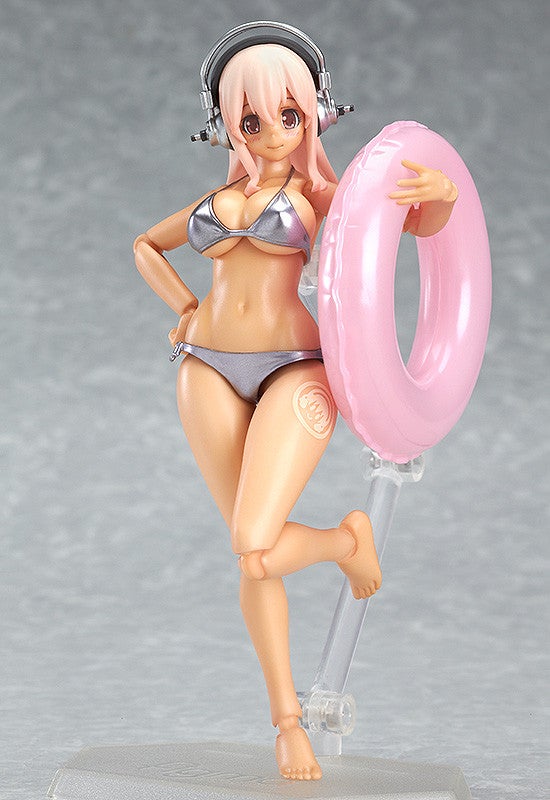 Max Factory figma EX-023 Super Sonico: Suntanned Ver. Action Figure official product photo