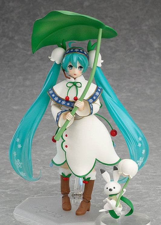 Max Factory figma EX-024 Character Vocal Series 01: Hatsune Miku Snow Miku: Snow Bell Ver. Action Figure official product photo