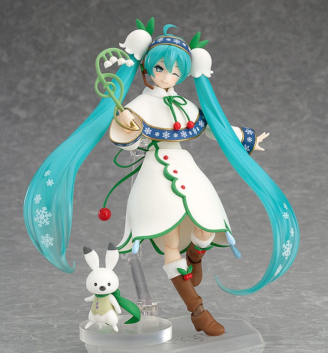 Max Factory figma EX-024 Character Vocal Series 01: Hatsune Miku Snow Miku: Snow Bell Ver. Action Figure official product photo