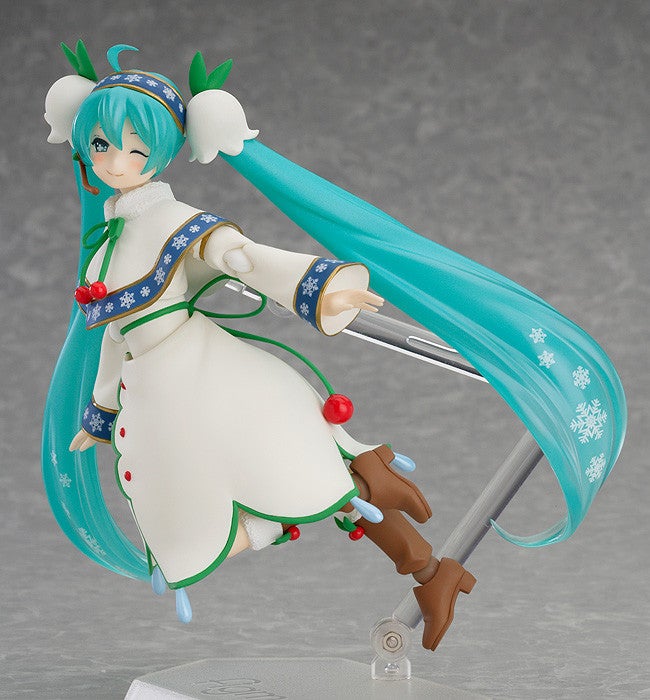 Max Factory figma EX-024 Character Vocal Series 01: Hatsune Miku Snow Miku: Snow Bell Ver. Action Figure official product photo
