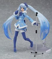 Max Factory figma EX-039 Character Vocal Series 01: Hatsune Miku Snow Miku: Fluffy Coat Ver. Action Figure official product photo