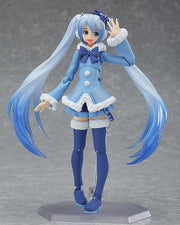 Max Factory figma EX-039 Character Vocal Series 01: Hatsune Miku Snow Miku: Fluffy Coat Ver. Action Figure official product photo