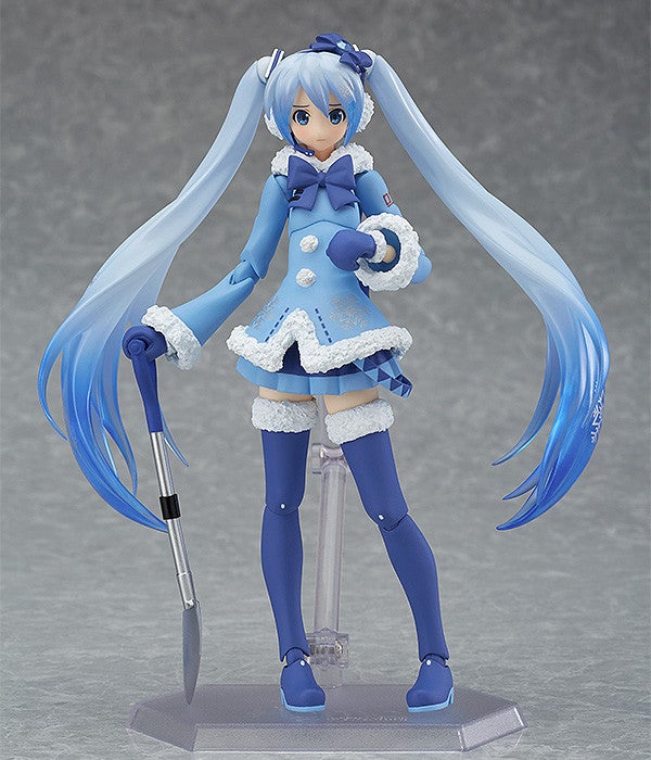 Max Factory figma EX-039 Character Vocal Series 01: Hatsune Miku Snow Miku: Fluffy Coat Ver. Action Figure official product photo