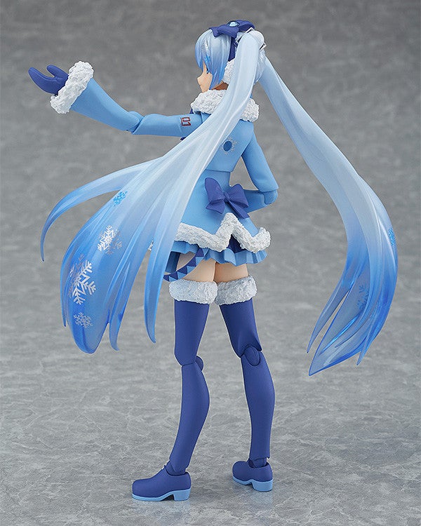Max Factory figma EX-039 Character Vocal Series 01: Hatsune Miku Snow Miku: Fluffy Coat Ver. Action Figure official product photo