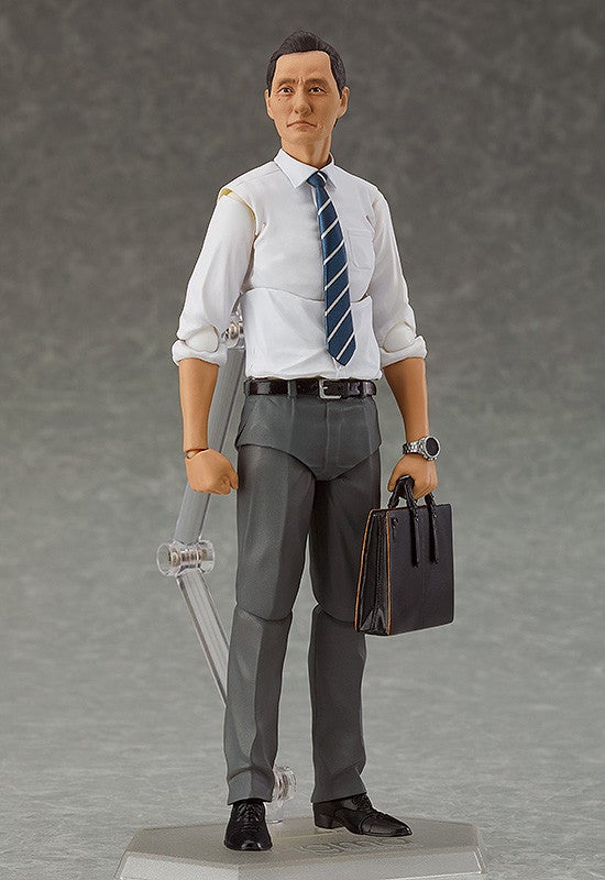 figma EX-048a Solitary Gourmet Goro Inogashira: Yutaka Matsushige Ver. White Shirt Yakiniku Edition Reissue Action Figure official product photo by Max Factory