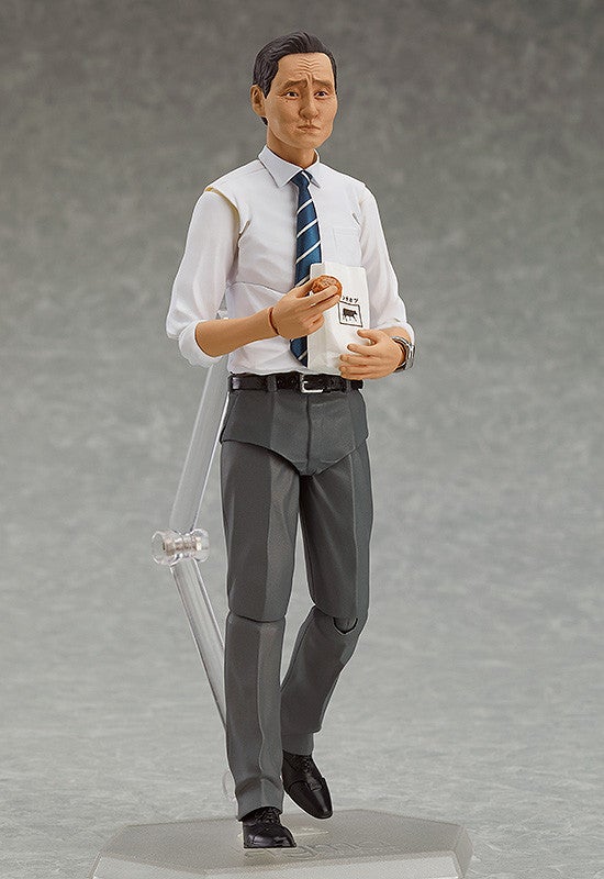figma EX-048a Solitary Gourmet Goro Inogashira: Yutaka Matsushige Ver. White Shirt Yakiniku Edition Reissue Action Figure official product photo by Max Factory