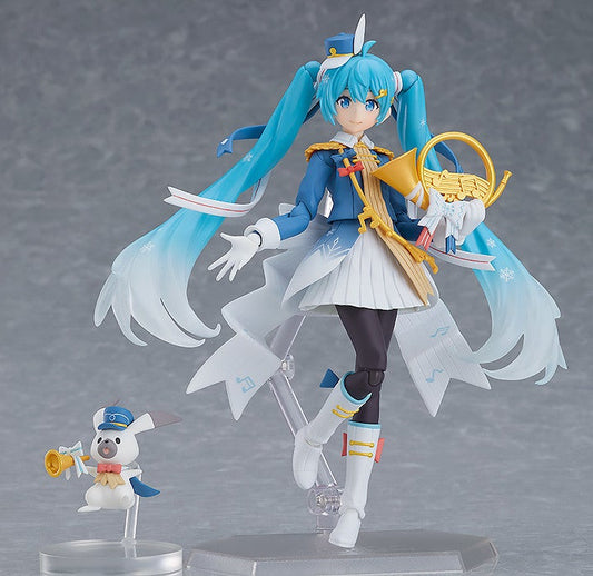 figma EX-060 Character Vocal Series 01: Hatsune Miku Snow Miku: Snow Parade Ver. Action Figure official product photo by Max Factory