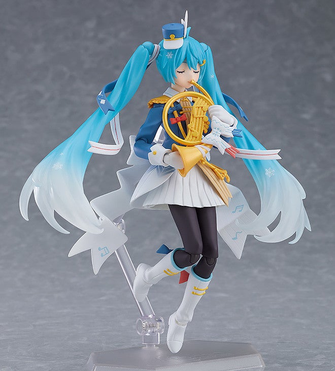 figma EX-060 Character Vocal Series 01: Hatsune Miku Snow Miku: Snow Parade Ver. Action Figure official product photo by Max Factory