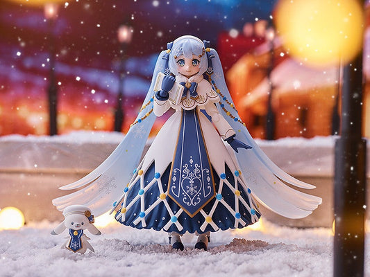 figma EX-064 Character Vocal Series 01: Hatsune Miku Snow Miku: Glowing Snow Ver. Action Figure official product photo by Max Factory