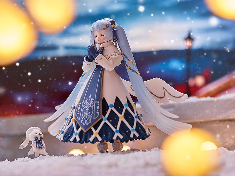 figma EX-064 Character Vocal Series 01: Hatsune Miku Snow Miku: Glowing Snow Ver. Action Figure official product photo by Max Factory