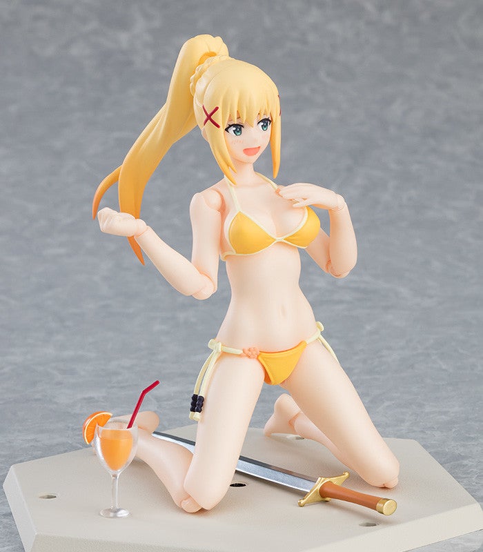 figma EX-065 KonoSuba Darkness: Swimsuit Ver. Action Figure official product photo by Max Factory