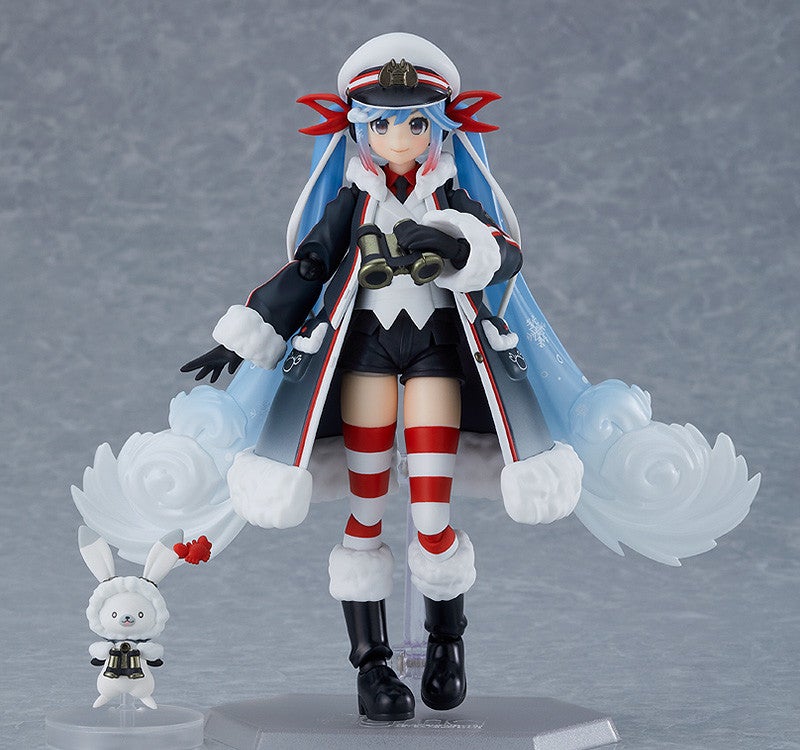 figma EX-066 Character Vocal Series 01: Hatsune Miku Snow Miku: Grand Voyage Ver. Action Figure official product photo by Max Factory