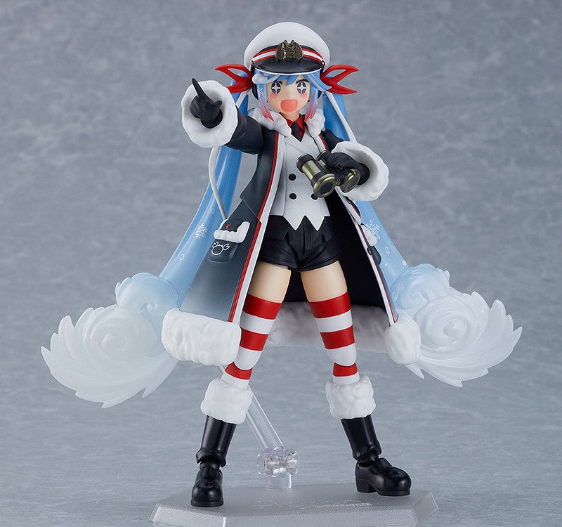 figma EX-066 Character Vocal Series 01: Hatsune Miku Snow Miku: Grand Voyage Ver. Action Figure official product photo by Max Factory