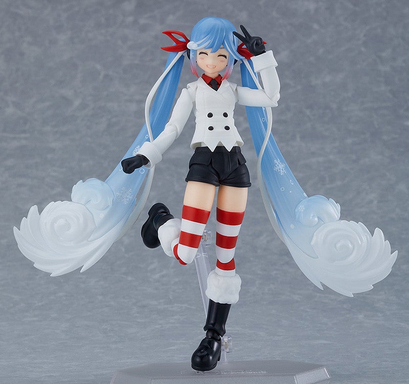 figma EX-066 Character Vocal Series 01: Hatsune Miku Snow Miku: Grand Voyage Ver. Action Figure official product photo by Max Factory
