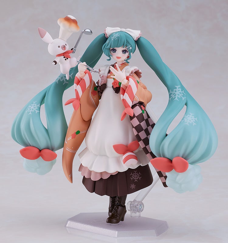 figma EX-068 Character Vocal Series 01: Hatsune Miku Snow Miku Winter Delicacy Ver. Action Figure official product photo by Max Factory