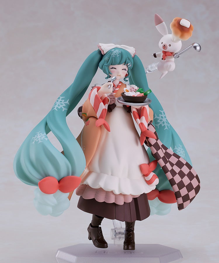 figma EX-068 Character Vocal Series 01: Hatsune Miku Snow Miku Winter Delicacy Ver. Action Figure official product photo by Max Factory