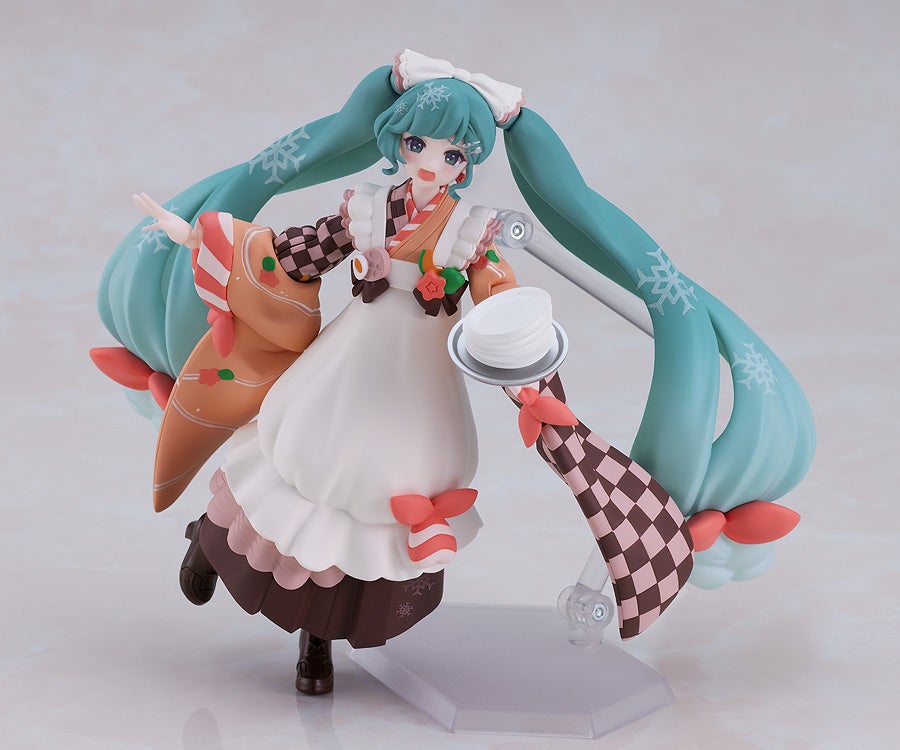 figma EX-068 Character Vocal Series 01: Hatsune Miku Snow Miku Winter Delicacy Ver. Action Figure official product photo by Max Factory