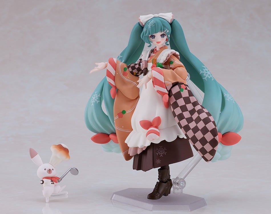 figma EX-068 Character Vocal Series 01: Hatsune Miku Snow Miku Winter Delicacy Ver. Action Figure official product photo by Max Factory