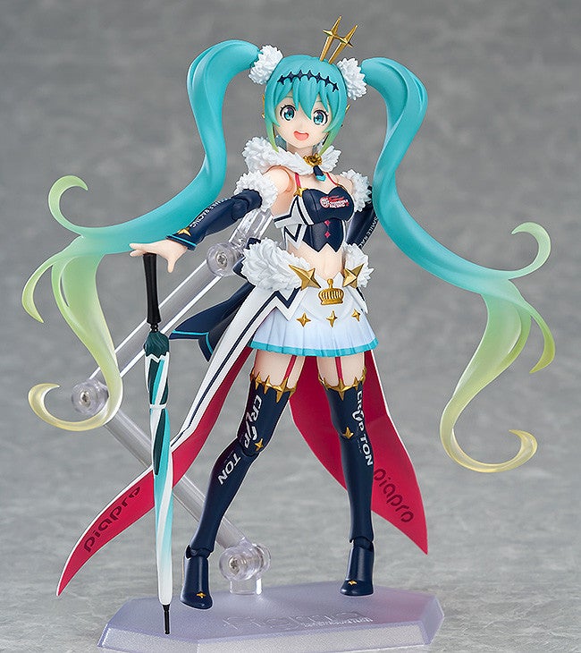 figma SP-103 Character Vocal Series 01: Hatsune Miku Racing Miku 2018 Ver. Action Figure official product photo by GOODSMILE RACING