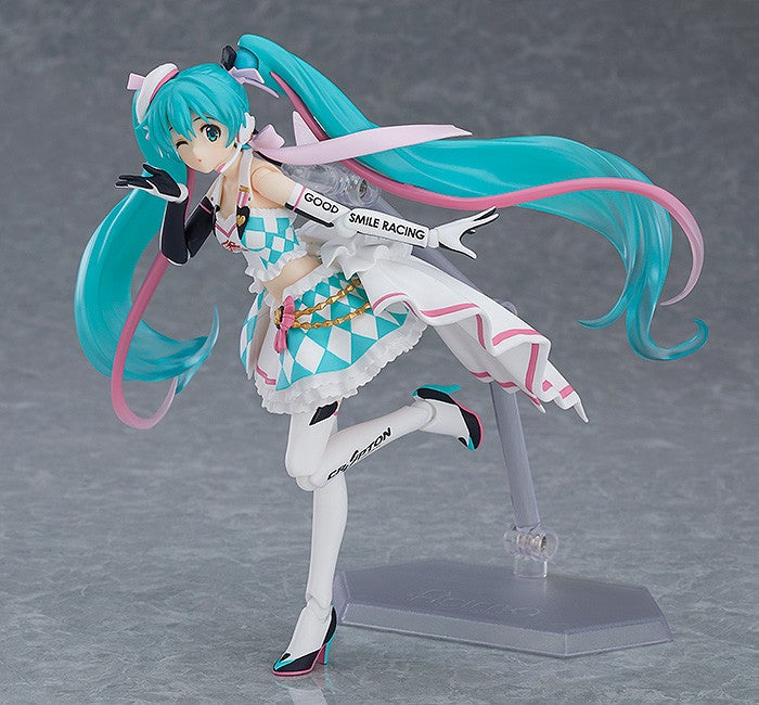 figma SP-119 Character Vocal Series 01: Hatsune Miku Racing Miku 2019 Ver. Action Figure official product photo by GOODSMILE RACING