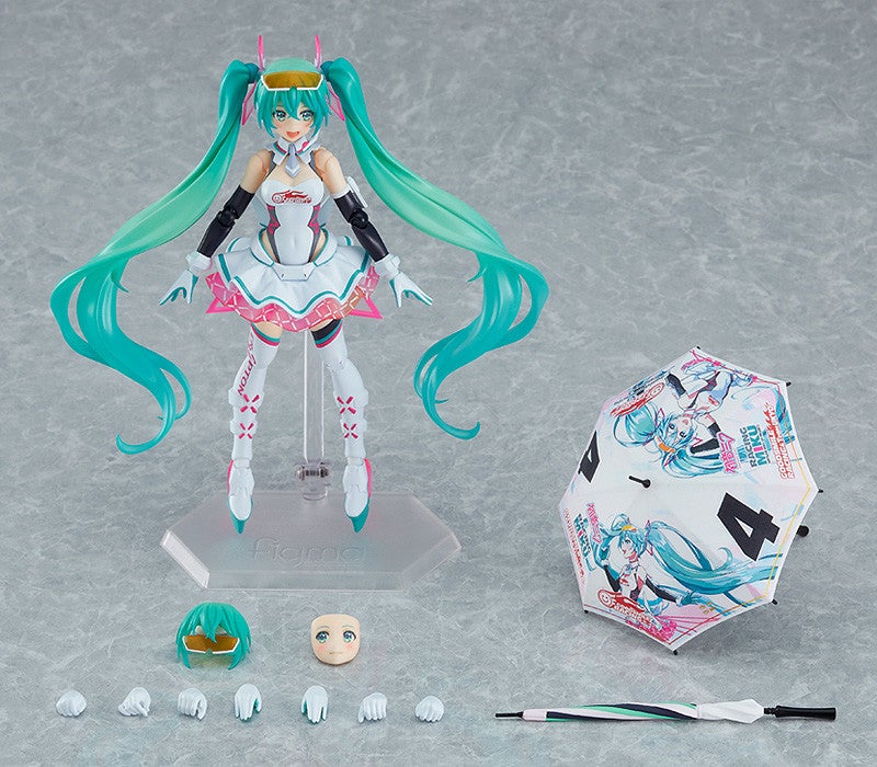 figma SP-138 Character Vocal Series 01: Hatsune Miku Racing Miku 2021 Ver. Action Figure official product photo by GOODSMILE RACING